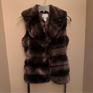 Alberto Makali Fur Coat Vest